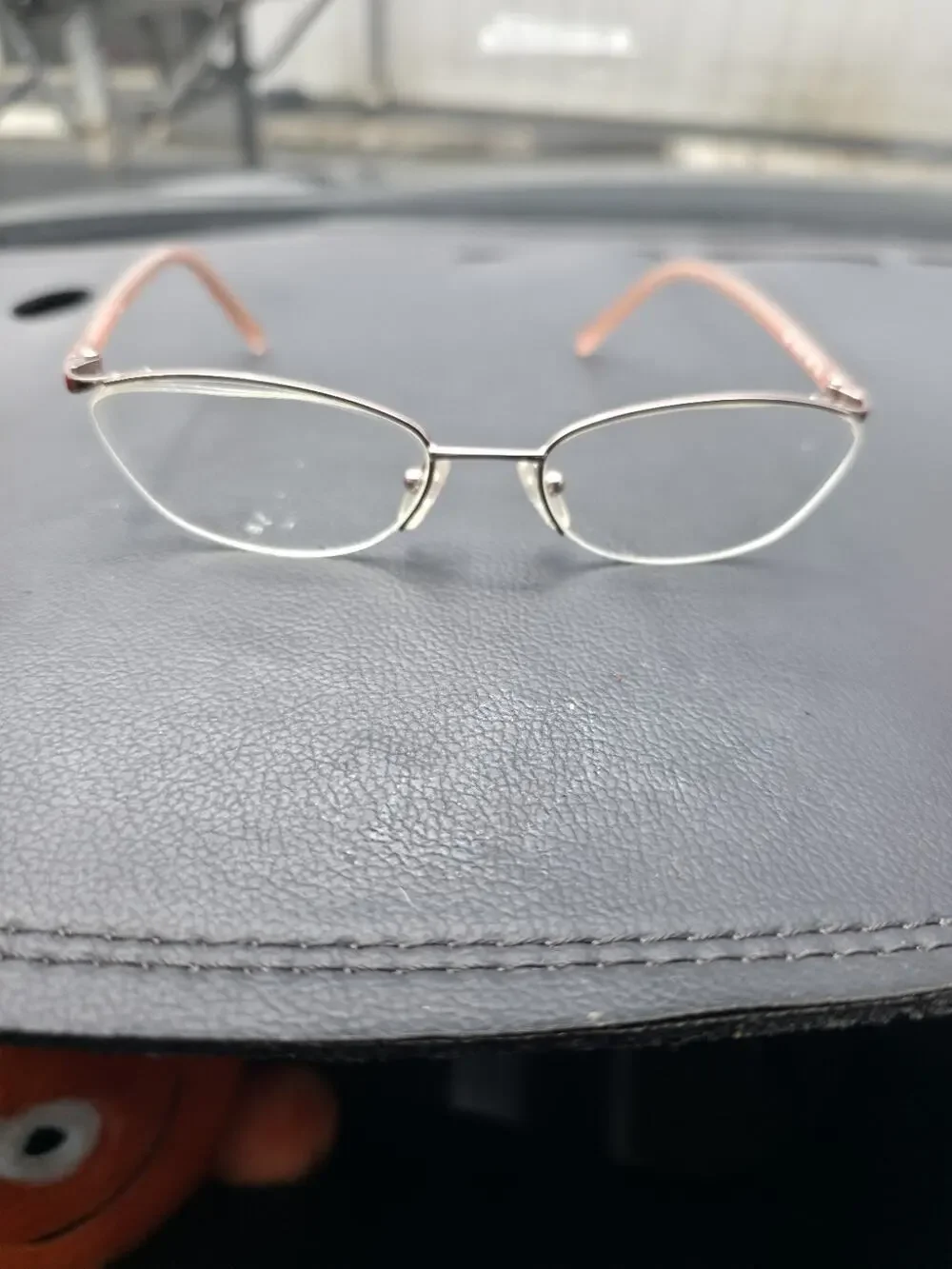 Fendi F840 Semi-Rimless Eyeglass Frames Silver/Pink 53 17 135 Italy Authentic